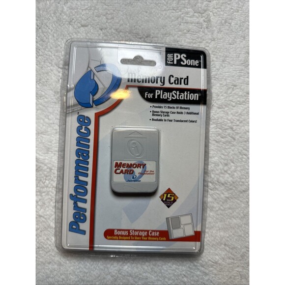 Vintage Sealed Performance PlayStation One Memory Card PS1 15 Blocks  Play - Picture 1 of 8